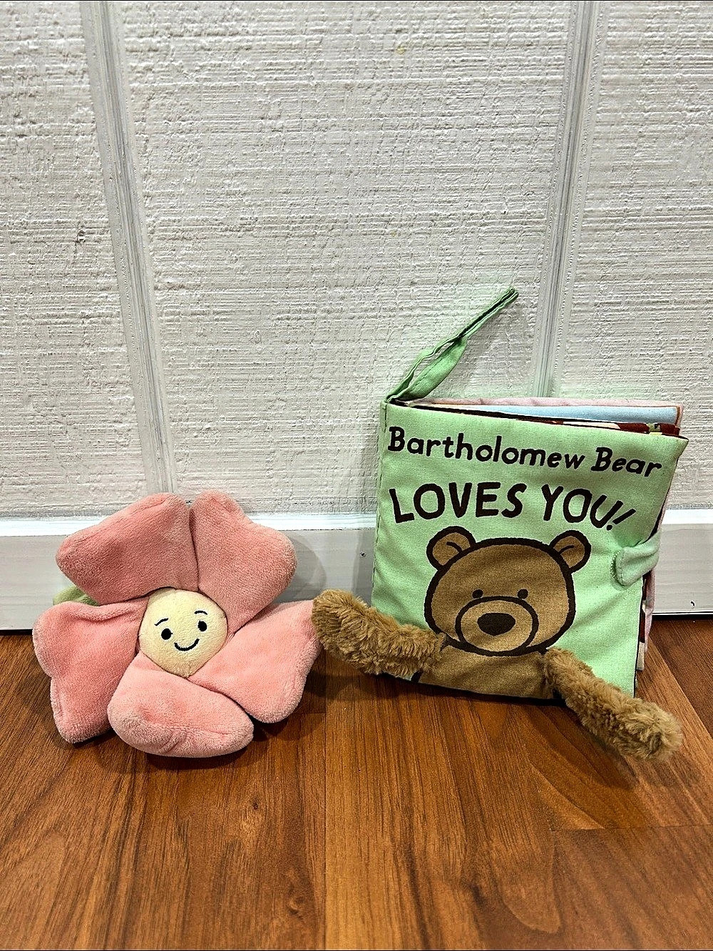 Jellycat Sensory Bundle - Retired Fleury Petunia Jitter & Bartholomew Bear Book